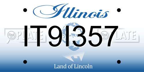 IT9I357 Illinois License Plate