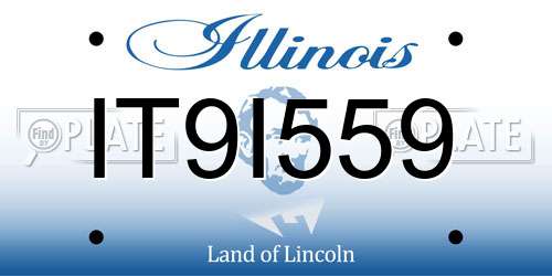 IT9I559 Illinois License Plate