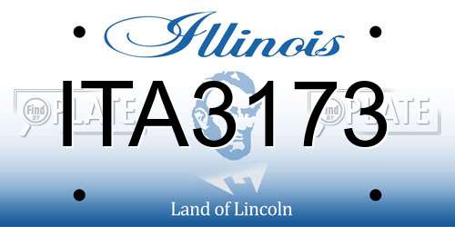 ITA3173 Illinois License Plate