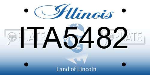 ITA5482 Illinois License Plate
