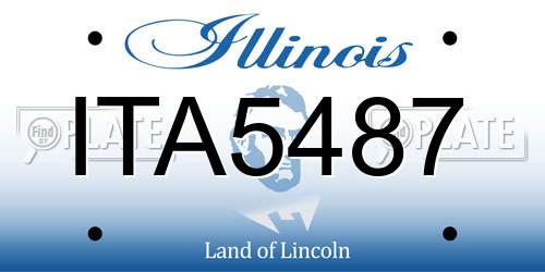 ITA5487 Illinois License Plate