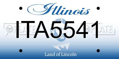ITA5541 Illinois License Plate