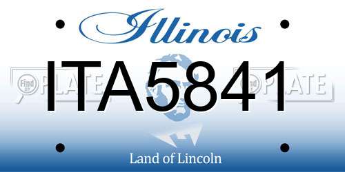 ITA5841 Illinois License Plate