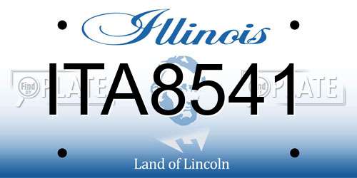 ITA8541 Illinois License Plate