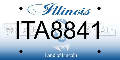 ITA8841 Illinois License Plate