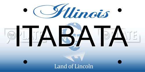 ITABATA Illinois License Plate