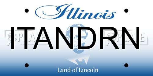 ITANDRN Illinois License Plate