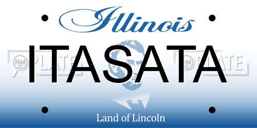ITASATA Illinois License Plate