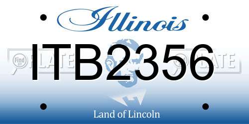 ITB2356 Illinois License Plate