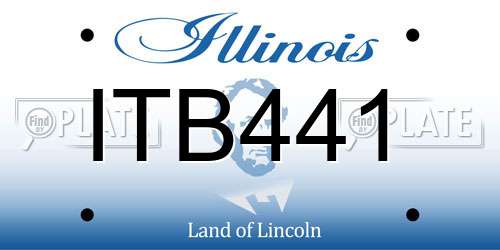 ITB441 Illinois License Plate