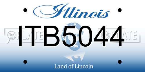 ITB5044 Illinois License Plate