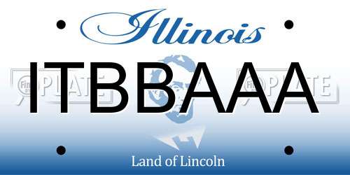 ITBBAAA Illinois License Plate