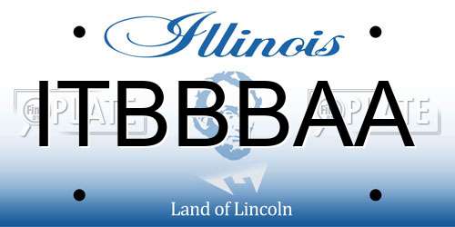 ITBBBAA Illinois License Plate