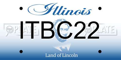 ITBC22 Illinois License Plate