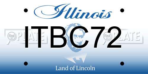 ITBC72 Illinois License Plate