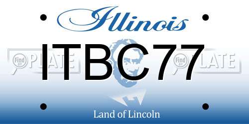 ITBC77 Illinois License Plate