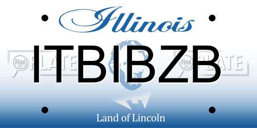 ITBIBZB Illinois License Plate