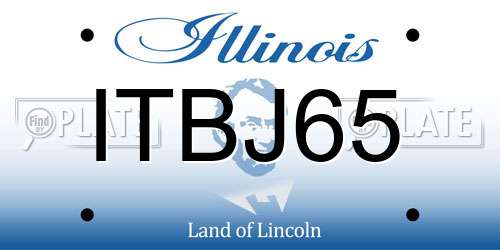 ITBJ65 Illinois License Plate