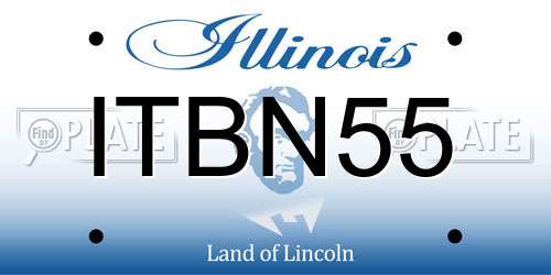 ITBN55 Illinois License Plate