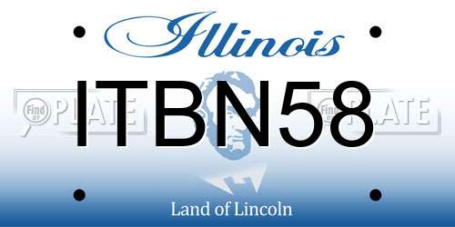 ITBN58 Illinois License Plate