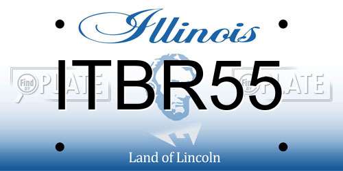 ITBR55 Illinois License Plate