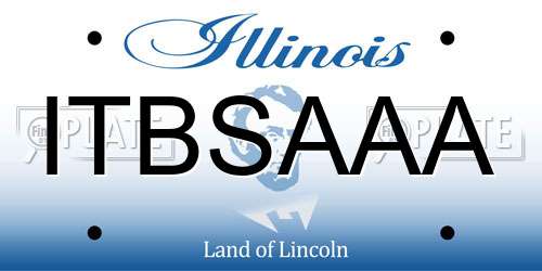 ITBSAAA Illinois License Plate