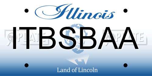 ITBSBAA Illinois License Plate