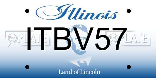 ITBV57 Illinois License Plate