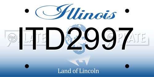 ITD2997 Illinois License Plate