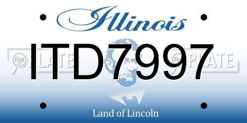 ITD7997 Illinois License Plate