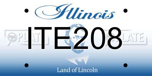 ITE208 Illinois License Plate