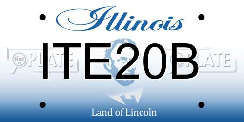 ITE20B Illinois License Plate