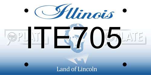 ITE705 Illinois License Plate