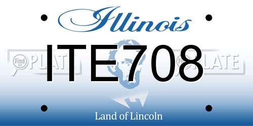 ITE708 Illinois License Plate