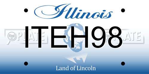 ITEH98 Illinois License Plate