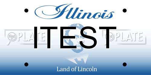 ITEST Illinois License Plate