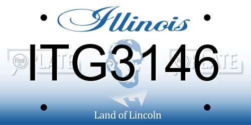 ITG3146 Illinois License Plate