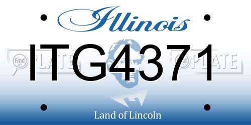 ITG4371 Illinois License Plate