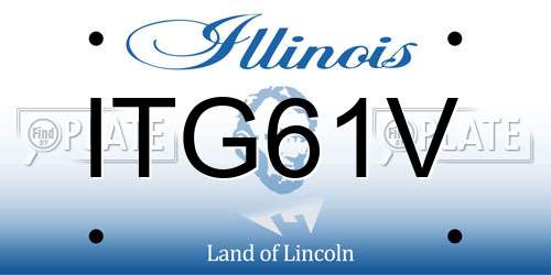 ITG61V Illinois License Plate
