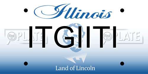 ITGIITI Illinois License Plate
