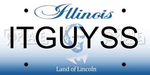 ITGUYSS Illinois License Plate
