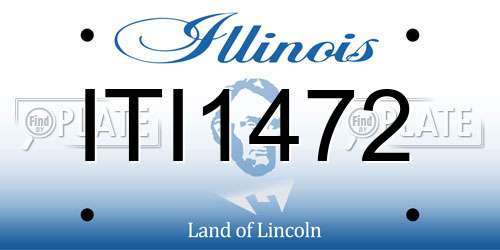 ITI1472 Illinois License Plate