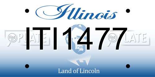 ITI1477 Illinois License Plate