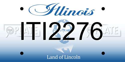 ITI2276 Illinois License Plate