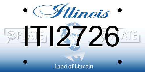 ITI2726 Illinois License Plate