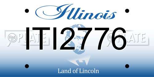 ITI2776 Illinois License Plate
