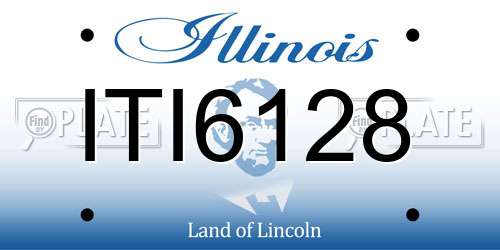 ITI6128 Illinois License Plate