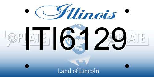 ITI6129 Illinois License Plate