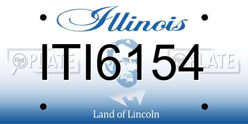 ITI6154 Illinois License Plate