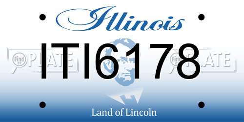 ITI6178 Illinois License Plate